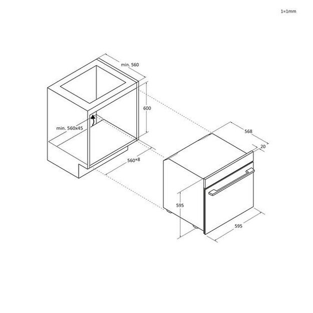 Orkaitė Candy CA6 NP3AT3EHTB