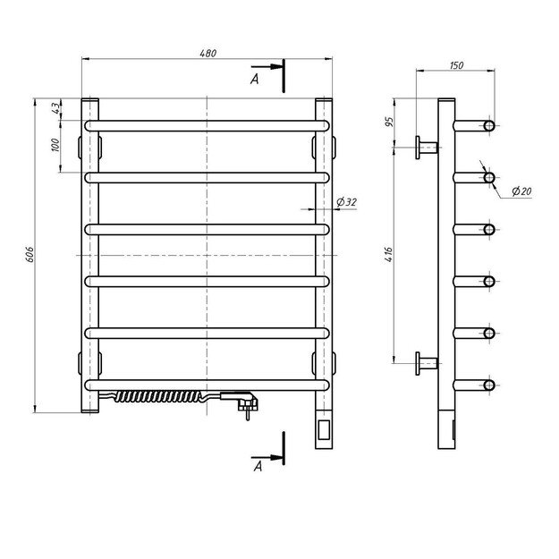 NAVIN Simfonia 480*600 Sensor kairė 12-009133-4860