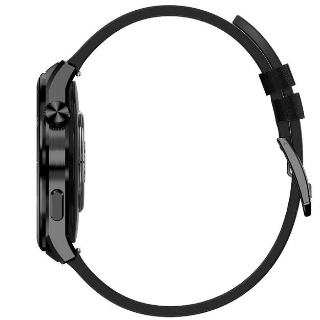 Išmanusis laikrodis su lietuvišku meniu Garett V12 Black leather 3