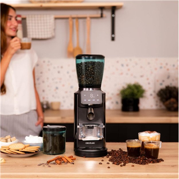 Cecotec Coffee Grinder | SteelMill Touch | 150 W | Coffee beans capacity 300 g | Number of cups 14 pc(s) 4