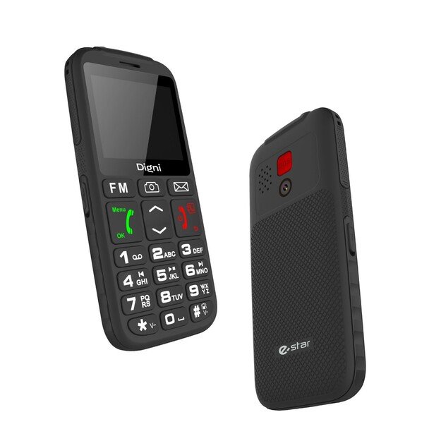 eSTAR Digni Talk Senior Phone  Dual SIM Black  Black 2