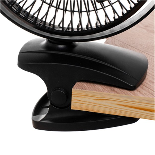 Adler Rechargeable Clip-on Desk Fan | AD 7342 | Table Fan | Black | Diameter 15.5 cm | Number of speeds 3 | Oscillation | 5 W 2