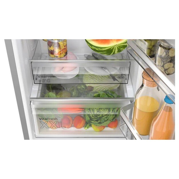 Bosch Serie 4 KGN362IDF fridge-freezer Freestanding 321 L D Stainless steel 3