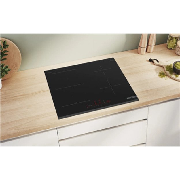 Bosch | Hob | PVS63KHC1Z Series 6 | Induction | Number of burners/cooking zones 4 | Touch | Timer | Black 1