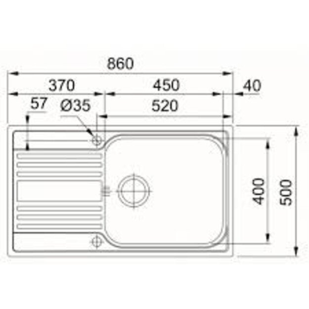 FRANKE Rapid RPX 611-86XL 101.0498.889
