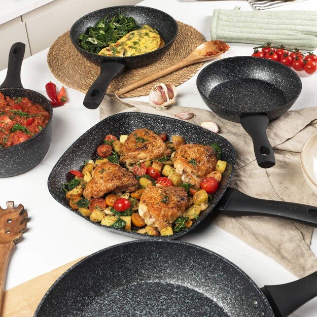 Salter BW06235S1BRMFOB Megastone 3-Piece Frying Pan Set - 20/24/28cm 2