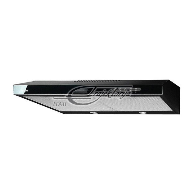 Cooker hood under-cabinet AKPO WK-7 K GLASS 50 CZARNY/CZARNE SZKŁO (166 m3/h, 500mm, black color)