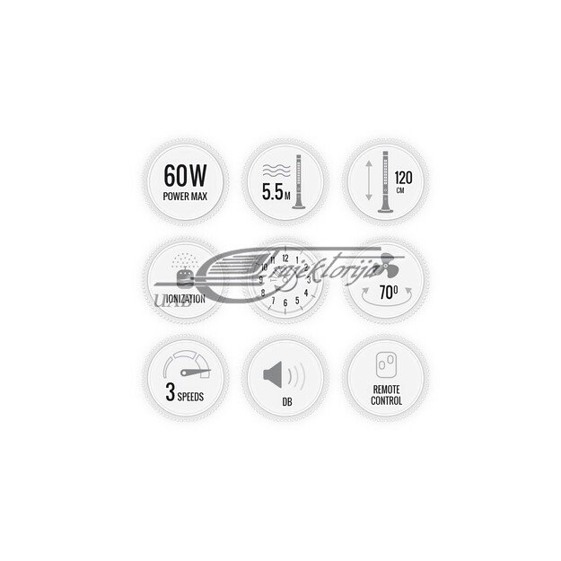 Fan column Activejet Selected WKS-120BPJ (white color)