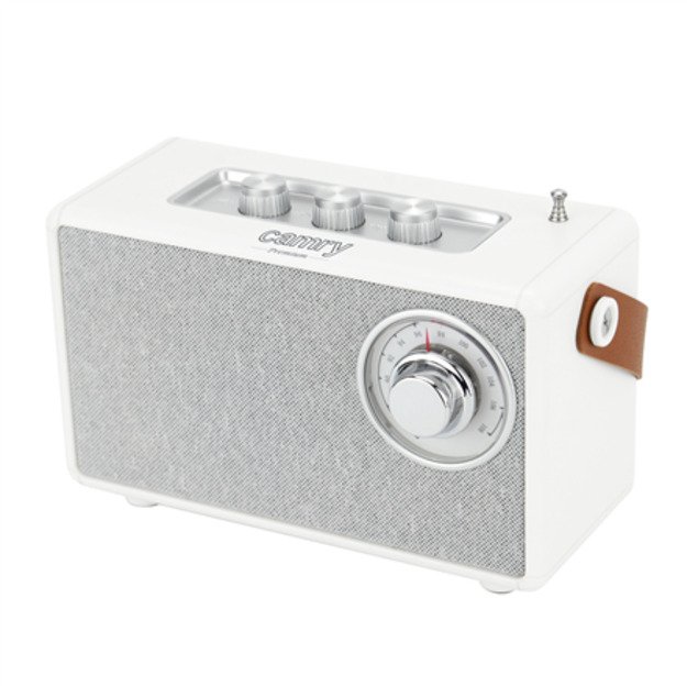 Camry | Speaker with radio | CR 1902 W | White | Wireless connection