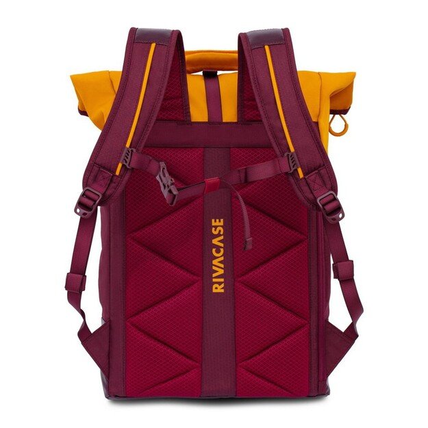 Rivacase Dijon 39.6 cm (15.6 ) Backpack Orange, Red