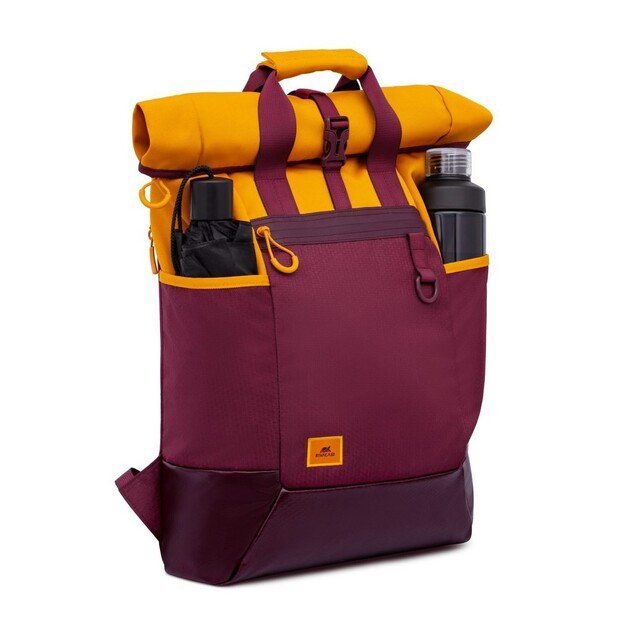 Rivacase Dijon 39.6 cm (15.6 ) Backpack Orange, Red