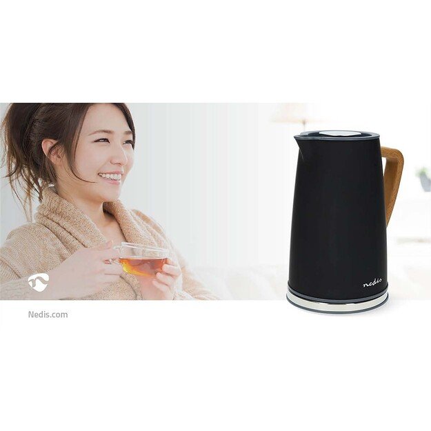 Nedis KAWK510EBK electric kettle 1.7 L 2200 W Black
