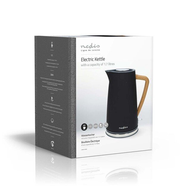 Nedis KAWK510EBK electric kettle 1.7 L 2200 W Black