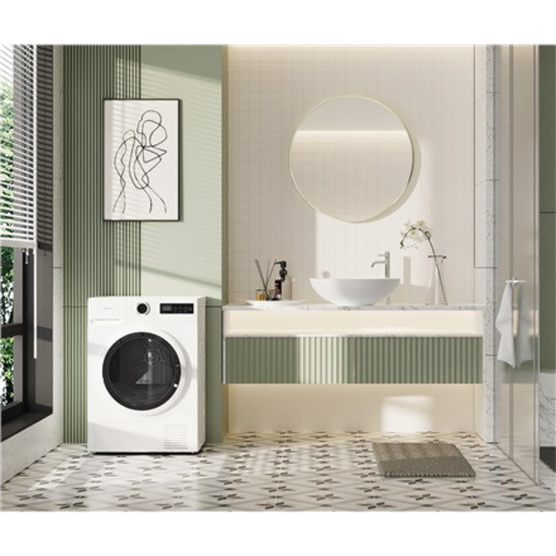Midea | Dryer | MD110H70/W-HR | Energy efficiency class E | Front loading | 7 kg | LED | Depth 60 cm | White