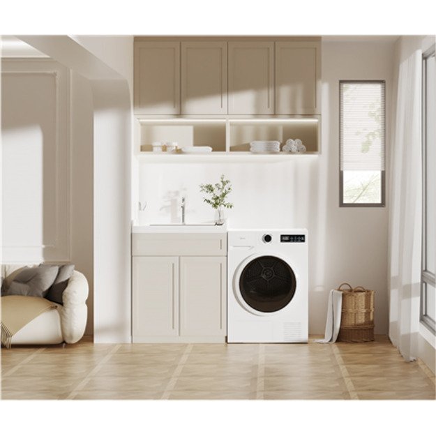 Midea | Dryer | MD110H70/W-HR | Energy efficiency class E | Front loading | 7 kg | LED | Depth 60 cm | White
