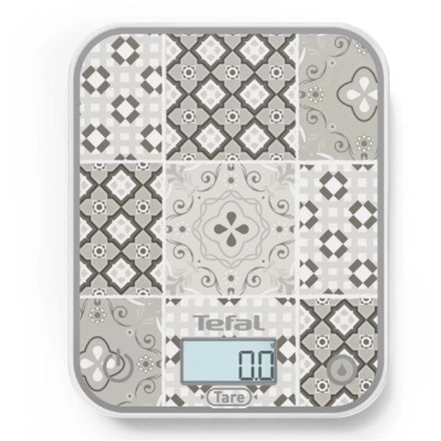 TEFAL Electronic Kitchen Scale | Optiss BC50D6V0 | Graduation 0.5/1 g | Display type LCD | Mozaic Decor