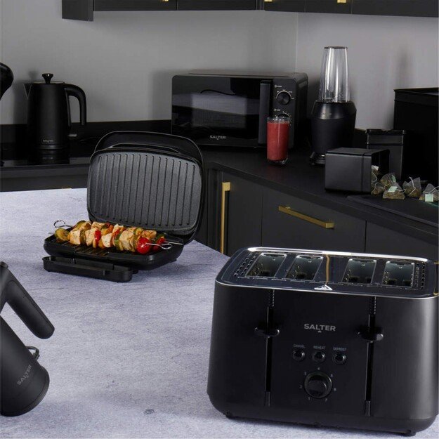Salter EK5565MBLKFVDE Kuro 4-Slice Toaster