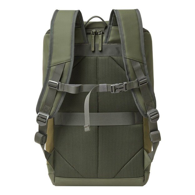 Rivacase Eden backpack Travel backpack Olive PU leather, Polyester, Recycled polyethylene terephthalate (rPET)