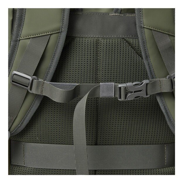 Rivacase Eden backpack Travel backpack Olive PU leather, Polyester, Recycled polyethylene terephthalate (rPET)