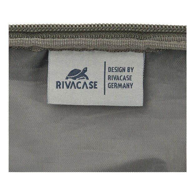Rivacase Eden backpack Travel backpack Olive PU leather, Polyester, Recycled polyethylene terephthalate (rPET)