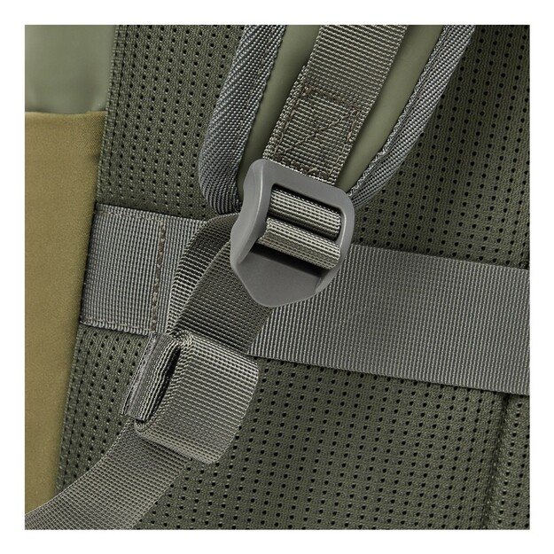 Rivacase Eden backpack Travel backpack Olive PU leather, Polyester, Recycled polyethylene terephthalate (rPET)