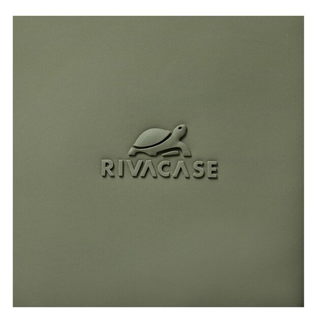 Rivacase Eden backpack Travel backpack Olive PU leather, Polyester, Recycled polyethylene terephthalate (rPET)