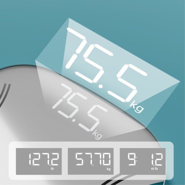 Homedics SCL-LDB135-SV3R Essential XL Display Body Weight Scale 3