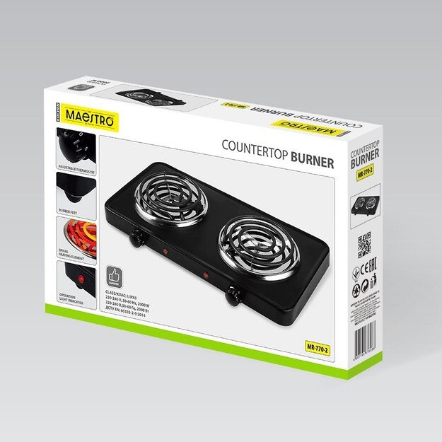 Kaitlentė 2 d. 2000W MR-770-2 MAESTRO