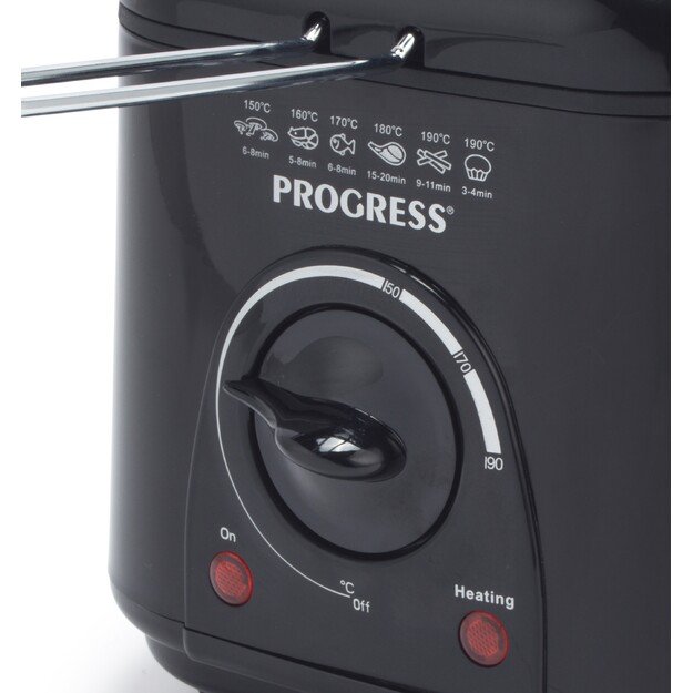 Progress EK2969PBLKVDE Compact Deep Fat Fryer