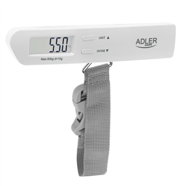 Adler | Travel Luggage Scale | AD 8191 | Maximum weight (capacity) 50 kg | Low Battery Indicator