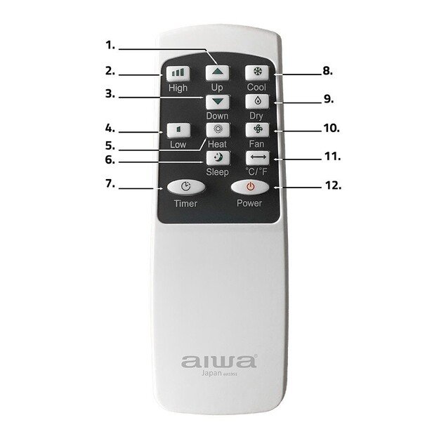 Aiwa AIWA-PAC10Y2 Portable Air Conditioner 8