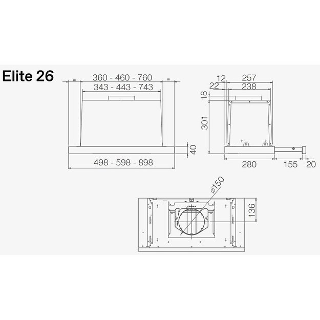 ELICA ELITE 26 BL/A/60 GFB