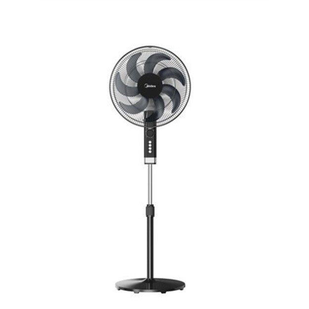 Midea Model MFS402M0BPK Standing Fan | Black | Diameter 40 cm | 3 speeds | Oscillation | 50 W