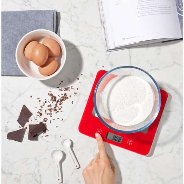 Russell Hobbs RH015711RAR Square digital scale 5kg red 3