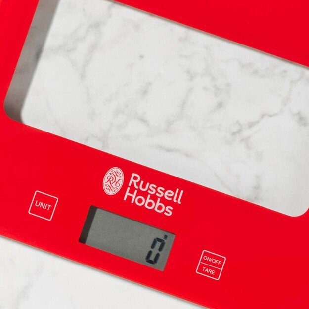Russell Hobbs RH015711RAR Square digital scale 5kg red 1