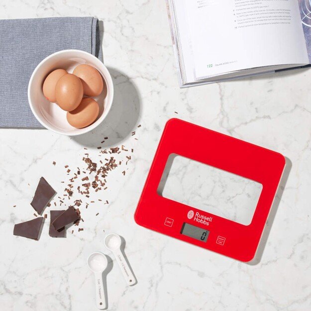Russell Hobbs RH015711RAR Square digital scale 5kg red 2