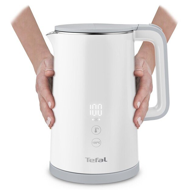 TEFAL | Kettle | Sense KO693110 | Electric | 1800 W | 1.5 L | Double layer | 360&deg; rotational base | White 1
