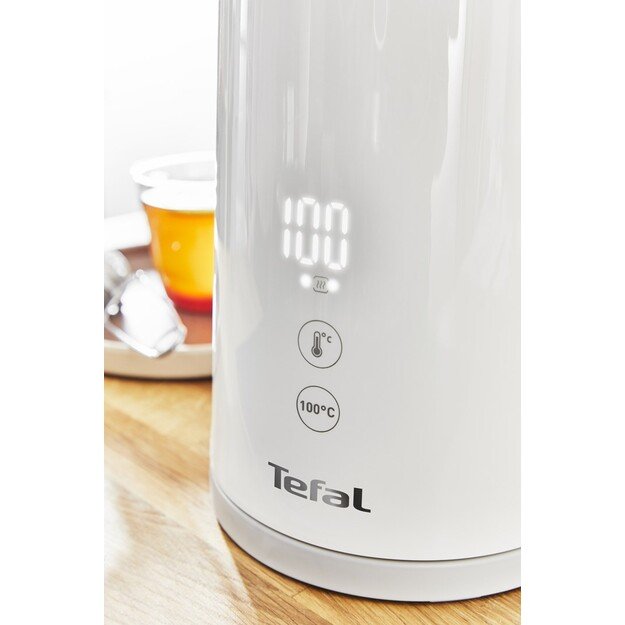 TEFAL | Kettle | Sense KO693110 | Electric | 1800 W | 1.5 L | Double layer | 360&deg; rotational base | White 7