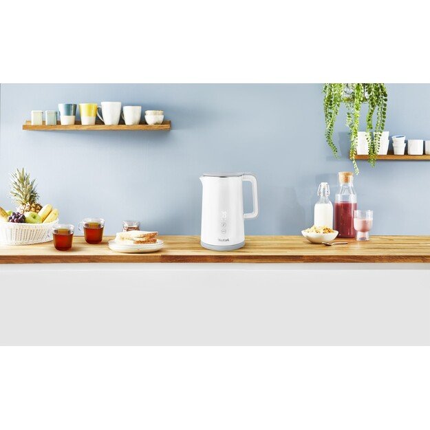 TEFAL | Kettle | Sense KO693110 | Electric | 1800 W | 1.5 L | Double layer | 360&deg; rotational base | White 9