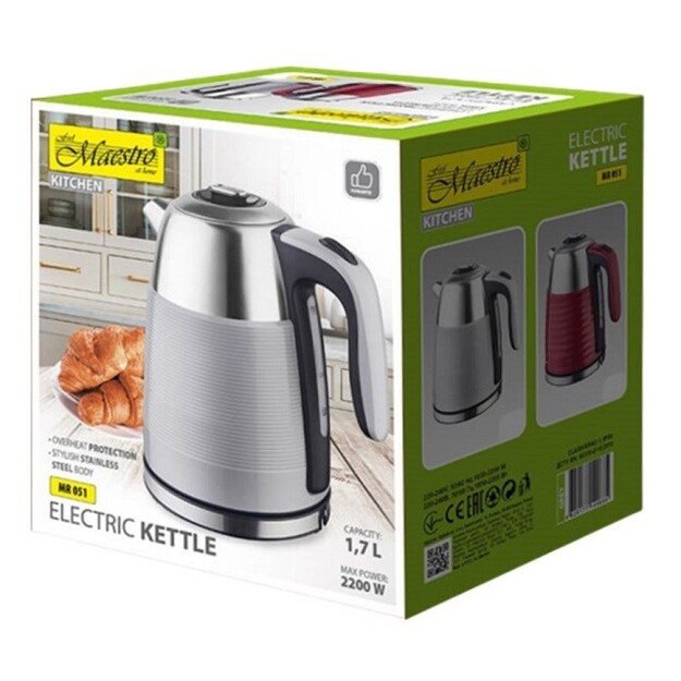 El. virdulys MAESTRO 1,7l MR-051-GREY 1