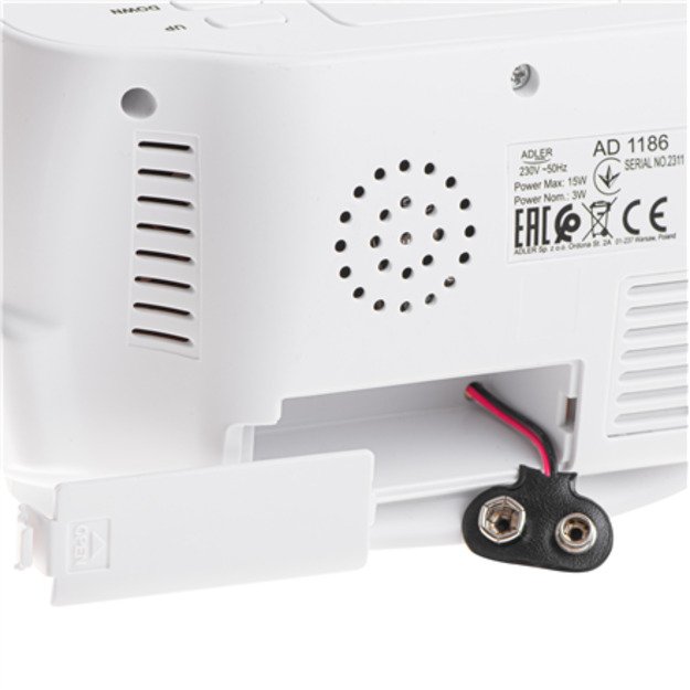 Adler LED clock with thermometer | AD 1186 5