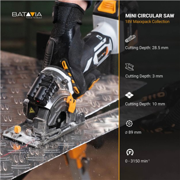 Batavia 18V mini saw 89 mm Without battery and charger 1