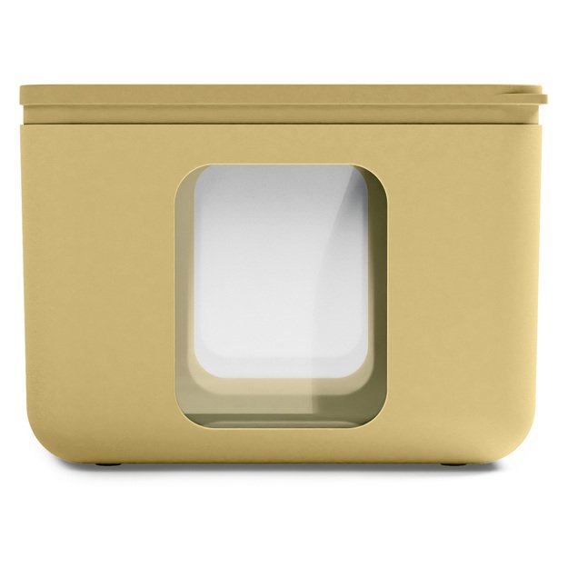 Container, 13.3x13.3x10 cm, yellow, Quadro
