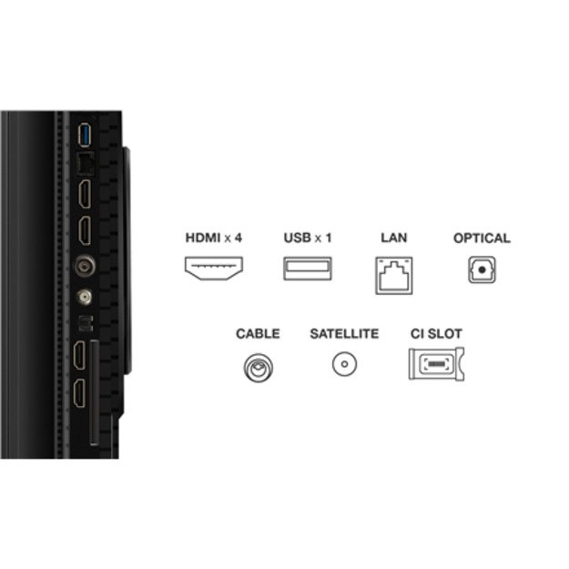 TCL 55T8C TV 139.7 cm (55 ) 4K Ultra HD Smart TV Wi-Fi Metallic 350 cd/m&sup2;