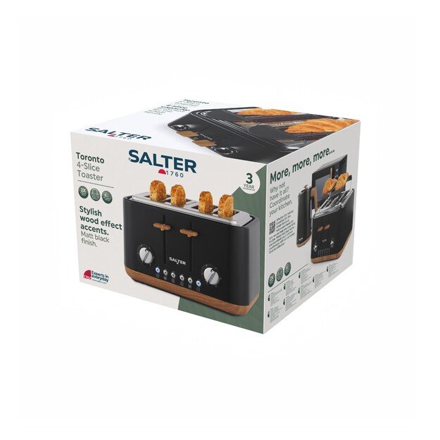 Salter EK5823BLKVDE Toronto  4-Slice Toaster