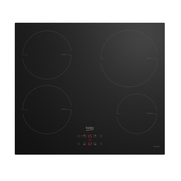 Beko HII64400MT hob Black Built-in 60 cm Sealed plate 4 zone(s)