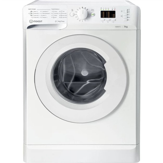 INDESIT | Washing machine | MTWA 71252 W EE | Energy efficiency class E | Front loading | Washing capacity 7 kg | 1200 RPM | Dep 5