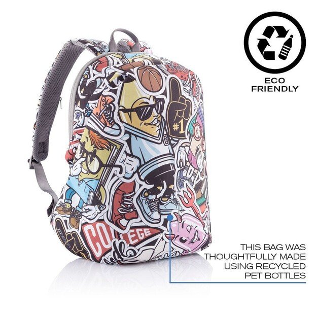 XD DESIGN ANTI-THEFT BACKPACK BOBBY SOFT GRAFFITI P/N: P705.868