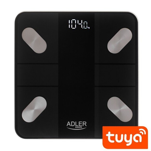 Adler | Smart Bathroom Scale | AD 8186b | Maximum weight (capacity) 180 kg | Accuracy 100 g | Body Mass Index (BMI) measuring |