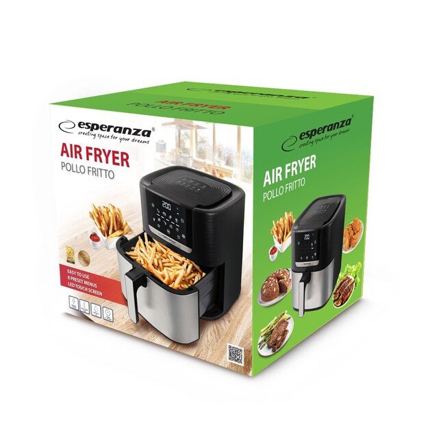Esperanza EKA004 Non-fat fryer 8L, 1700W Inox